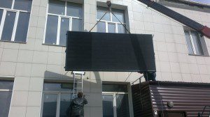 монтаж табло 3,5 метра